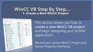 WinCC v80 Step By Step 2 Create a New WinCC Project 😎 Learn SCADA Programming winccguru [upl. by Brook]