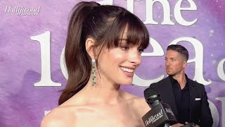 Anne Hathaway Gets Emotional Compares The Idea of You Premiere to The Princess Diaries [upl. by Anirtal]