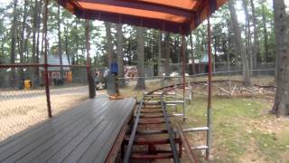 TPR Rolls Back on the Magic Forest Roller Coaster POV OnRide Lake George New York NY [upl. by Rebmaed461]