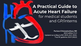 Acute Heart Failure Guide for MSIntern 2023  หัวใจล้มเหลวเฉียบพลัน สำหรับนักเรียนแพทย์แพทย์ทั่วไป [upl. by Anilac496]