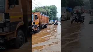 Belgachia flood on road [upl. by Ennirroc]