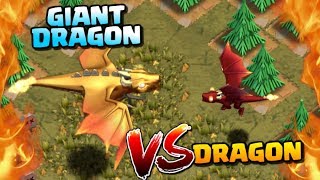 GIANT DRAGON vs DRAGON  NEW Dragons Lair Goblin Map  Clash of Clans Update [upl. by Eylk]