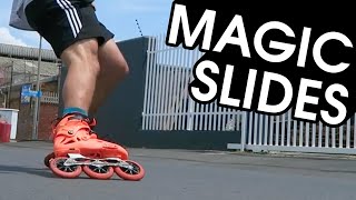 HOW TO MAGIC SLIDE ON INLINE SKATES  TRISKATING TUTORIAL [upl. by Lemaj]