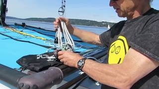 Hobie 012  Rigging the Mainsheet [upl. by Golanka]