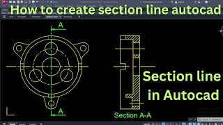 section line in autocad  autocad 2024 section line  how to use section line in autocad [upl. by Hullda596]