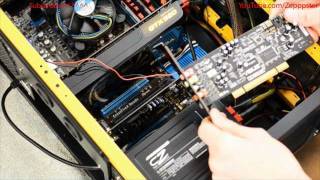 ASUS XonarDG 51 Sound card Install [upl. by Ashlin506]