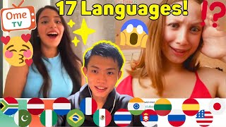 Multilingual Man Surprises Foreigners By Speaking Their Native Language  Omegle [upl. by Annohs455]