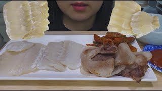 홍어회😤 입문자 먹방 ASMR 😋 Fermented skate MUKBANG [upl. by Carlo443]