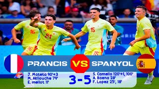 SPANYOL VS PRANCIS OLIMPIADE PARIS 2024 [upl. by Leirea]