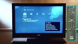 Como Conectar su Televisor Sony® con WiFi Integrado a Una Red Inalámbrica [upl. by Clifford]