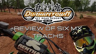 Review of 6 MX Tracks at Durhamtown  May 2023 [upl. by Lura250]