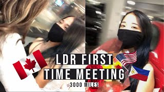 LDR MEETING MY GIRLFRIEND FOR THE 1ST TIME  canadian and filipina [upl. by Kajdan]