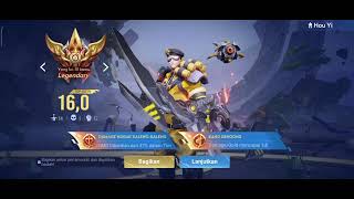 SOLO RANK HOU YI KILL 14 JADI MVP  HONOR OF KING [upl. by Aihsekin]