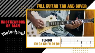 Motorhead Brotherhood of Man Guitar Cover  Screen TAB [upl. by Lemhaj255]