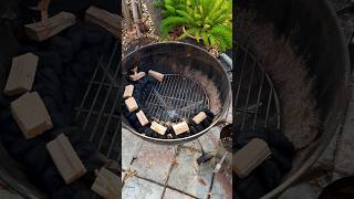 Smoking meat made easy building a charcoal snake on a Weber grill [upl. by Bil]