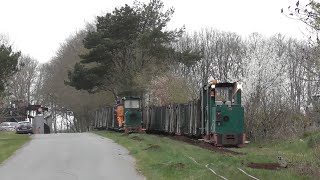 Zugtausch am Endbahnhof der Feldbahn Steinfeld [upl. by Atived83]