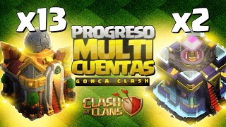 Tengo 13 Cuentas de Ayuntamiento 16 y 2 Cuentas de Ayuntamiento 15 en Clash of Clans [upl. by Davon730]