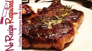 How to Cook New York Strip in the Oven  NoRecipeRequiredcom [upl. by Ilatfan]