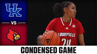 Kentucky vs Louisville Condensed Game  202324 ACC Women’s Basketball [upl. by Merrill671]