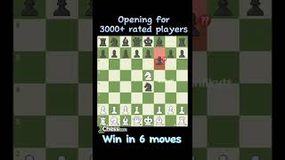 Opening for 3000 rated players  this is very difficult chess ajedrez opening shorts views [upl. by Spiers]