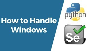 Selenium with Python Tutorial 14How to handle Browser Windows  Switch between the Windows [upl. by Hermia794]