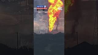 Breaking News Major pipeline explosion and 300 foot flames near Spencer Hwy and Summerton [upl. by Berard]