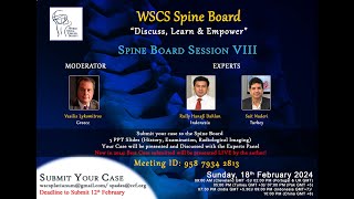 WSCS Spine Board  Session VIII [upl. by Kcuhc]