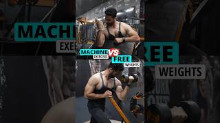 ❌😱 Machines vs Free Weights  What’s Best For Beginners youtubeshorts fitness [upl. by Anayaran60]