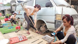 The genius girl repairs and restores a severely damaged old car [upl. by Heck]