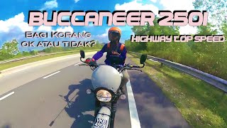 Buccaneer 250i Top Speed Pickup Braking amp handling Review [upl. by Namron]