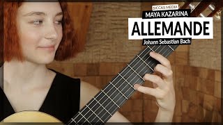 Maya Kazarina plays Allemande BWV996 by Johann Sebastian Bach  Siccas Media [upl. by Gide]