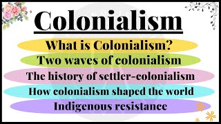 SubColonialismWhat Is ColonialismHistory of Colonialism Waves of Colonialism in HindiUrdu [upl. by Homovec]