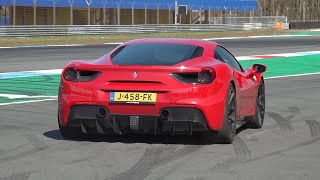 Ferrari 488 GTB with Novitec Exhaust  Accelerations amp FLY BYs [upl. by Trainer]