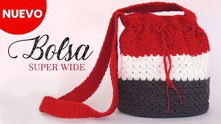 Si yo lo PUDE tejer 😲 USTEDES también  Bolsa tejido a crochet ✅ SUPER espacioso [upl. by Bride712]