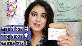 Kozicare skin whitening soap Review  Glutathione Fairness Bath soap [upl. by Annahavas564]