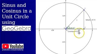 Sinus and Cosinus in a Unit Circle using Geogebra [upl. by Delora]