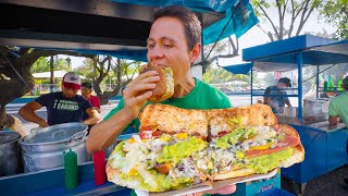 Guatemala Street Food Tour 🇬🇹 CRAZIEST HOT DOGS in the World in Guatemala City [upl. by Richard681]