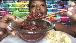 LEFTOVERS BEANS 🫘 AND TAMALES 🫔 MUKBANG [upl. by Sanchez]