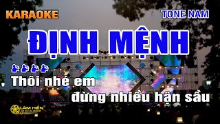 Định Mệnh Karaoke Nhạc Sống Tone Nam I Karaoke Lâm Hiền I Thôi Nhé Em Đừng Nhiều Hận Sầu [upl. by Alemat588]