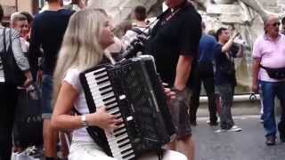 Piazza Navona accordion player [upl. by Anaicilef]