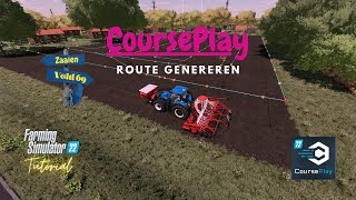 VELDWERK ROUTE GENEREREN  Eerste Hulp bij CoursePlay  2  Farming Simulator 22  Tutorial [upl. by Findlay344]