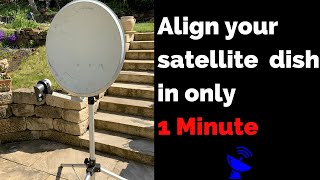 Align your satellite dish in 1 minute  With the free application quotsatellite finderquot [upl. by Bach528]