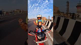 Love Riding 🏍️ tvsapache  Cute baby Rider 😎  shorts sundarborauk02 bikelover tvsapache [upl. by Ailat200]