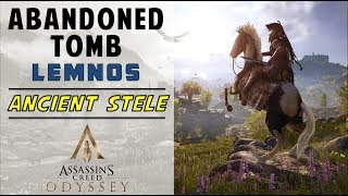 Abandoned Tomb Lemnos  Loot Treasure amp Ancient Stele Location  ASSASSINquotS CREED ODYSSEY [upl. by Connel]