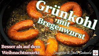 So einfach amp so lecker Grünkohl mit Bregenwurst besser als vom Weihnachtsmarkt  Dutch Oven Rezept [upl. by Eiddal]