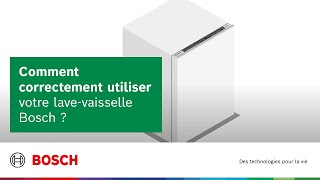 Comment correctement utiliser votre lavevaisselle Bosch [upl. by Kreiner]