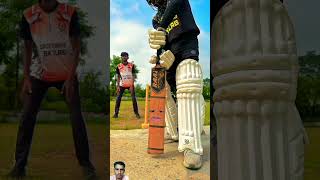 Leather bat 🏏 vs football ⚽ cricket cricketlover shortsfeed shorts [upl. by Aneala]