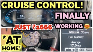 HOW to install CRUISE CONTROL in your car AT HOME hyundai i20 SELTOS SONET😍 fully working 😎 [upl. by Durwin]