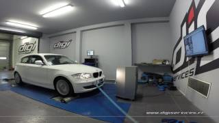 BMW 123 D 204cv Reprogrammation Moteur  262cv Digiservices Paris 77 Dyno [upl. by Lenoyl]