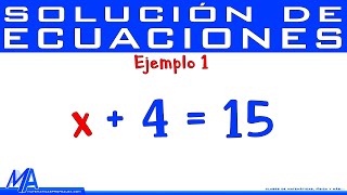 Solución de ecuaciones de primer grado  lineales  Ejemplo 1 [upl. by Anoirtac]